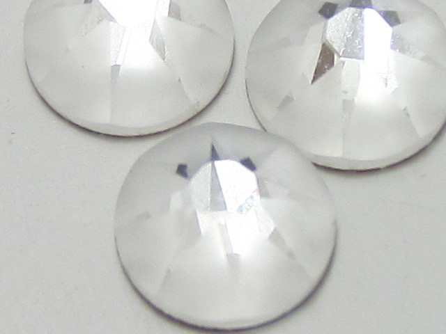 72 pcs. 20ss CRYSTAL PARTLY FROSTED FLATBACK European Rhinestones